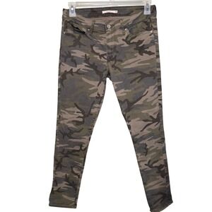 Levi's 711 Skinny Camouflage Jeans Women's Green Brown Camo Mid Rise Pants Levis